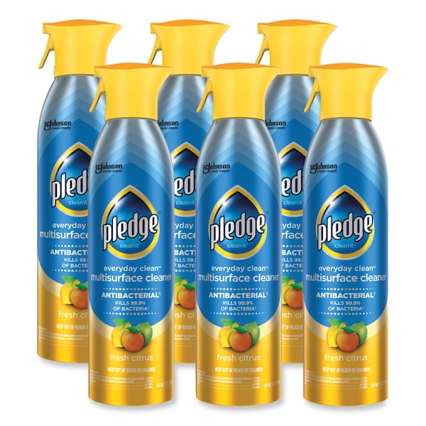 Pledge Cleaners & Detergents, Aerosol Spray, Citrus, 6 PK 307951 - main